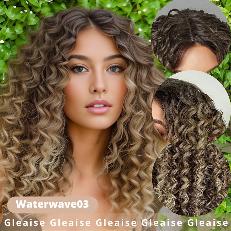 Honey-Blonde-Water-Wave-Wig-Lace-Front-Wig-Wavy-Curly-Hair-Synthetic-Hair-Heat-Resistant-Long-Medium-Wig